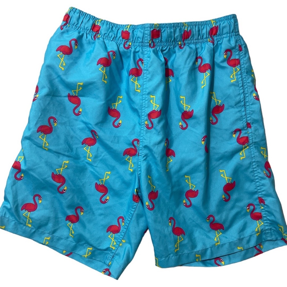 Laguna Originals Mens Large Flamingo Swim Trunks Like New